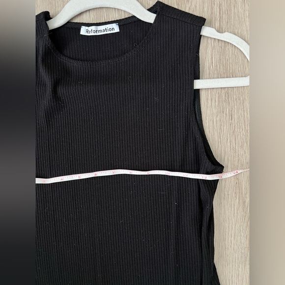 Reformation Neil Knit Black Mini Dress - Picture 4 of 6